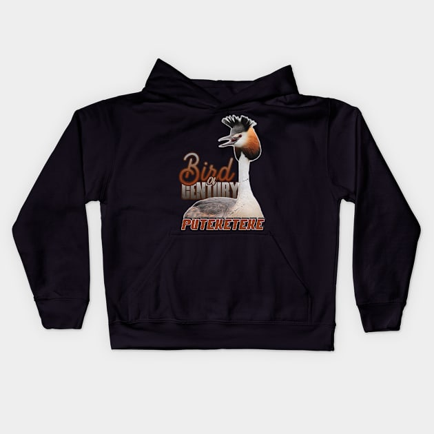 Puteketeke --- Bird Of The Century Kids Hoodie by Trendsdk